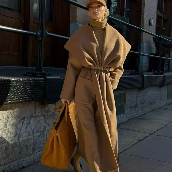 Helsa NWOT The Throw Coat in Camel - Picture 1 of 8